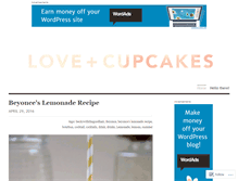 Tablet Screenshot of loveandcupcakesblog.com